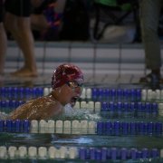 Nico Hutzler belegte auf der 50m Brust Strecke den 2. Platz