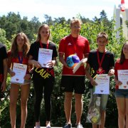 Die absoluten Stdatmeister 2018 von links nach rechts Florian Goltz, Lena Ringel, Nina Hutzler, Constantin Hennig, Kim Roelofs und Anke Schneider